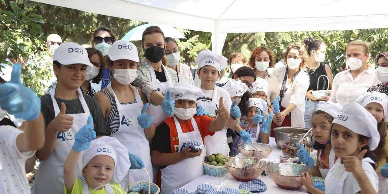 DEÜ’de tedavi gören çocuklar meyve bahçesinde moral buldu