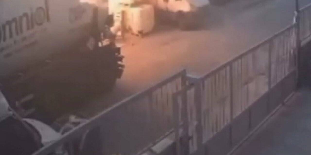 İzmir’de 1 kişinin öldüğü kimya imalathanesindeki patlama anı kamerada
