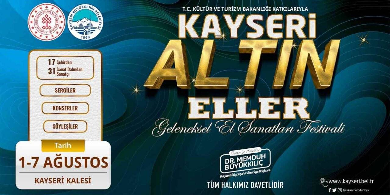 Kayseri ’Altın Eller Festivali’ yarın başlıyor