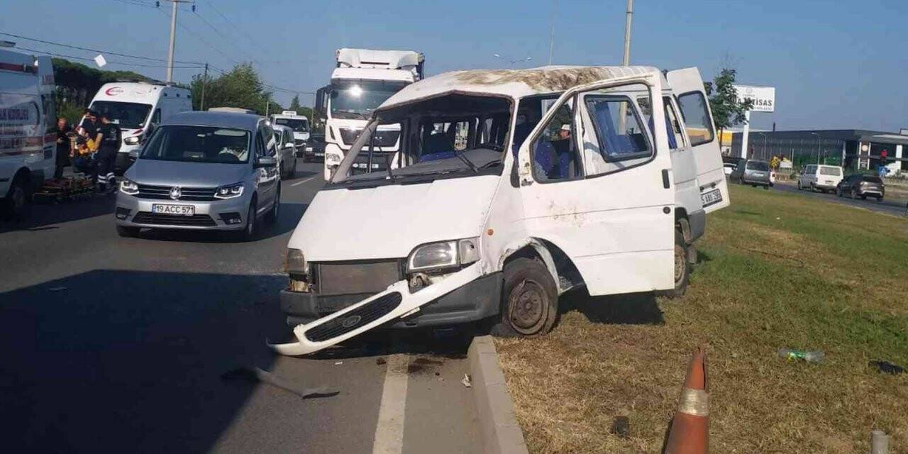 Samsun’da trafik kazası: 5 yaralı