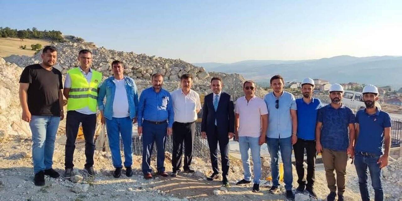 Milletvekili Gazel, Emet’te alt yapı çalışmalarını inceledi