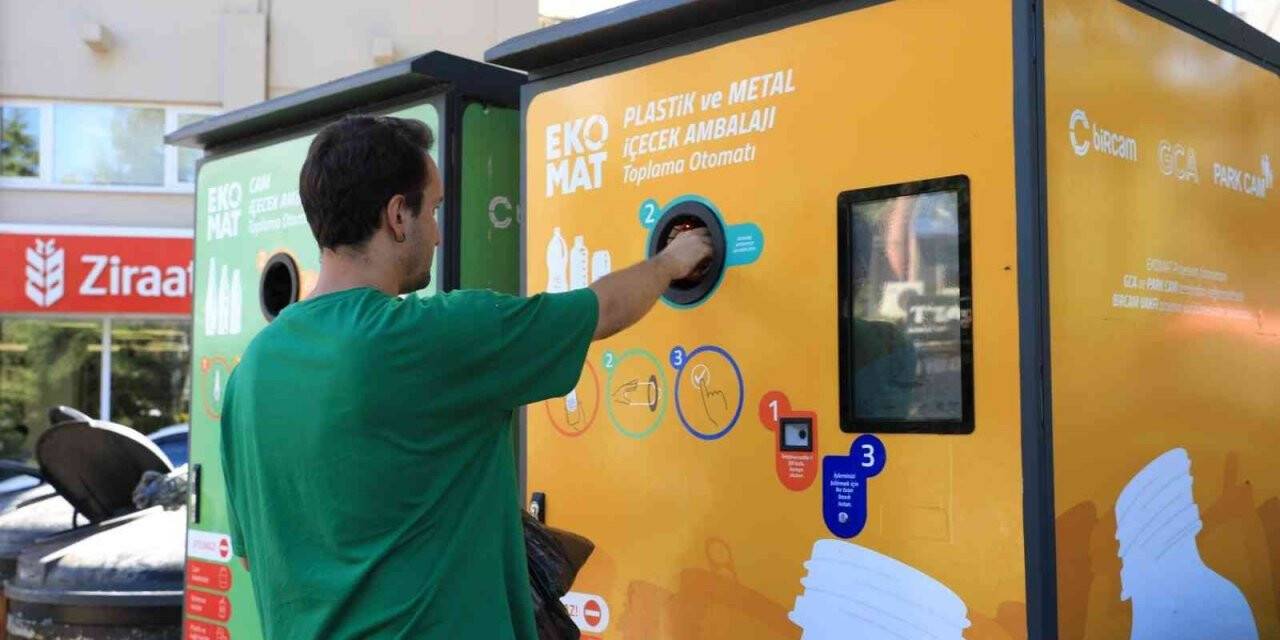 Yalova’da EKOMAT ile 45 günde 130 bin atık geri dönüşüme kazandırıldı