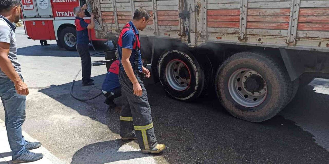 Isınan fren balataları yangına neden oldu