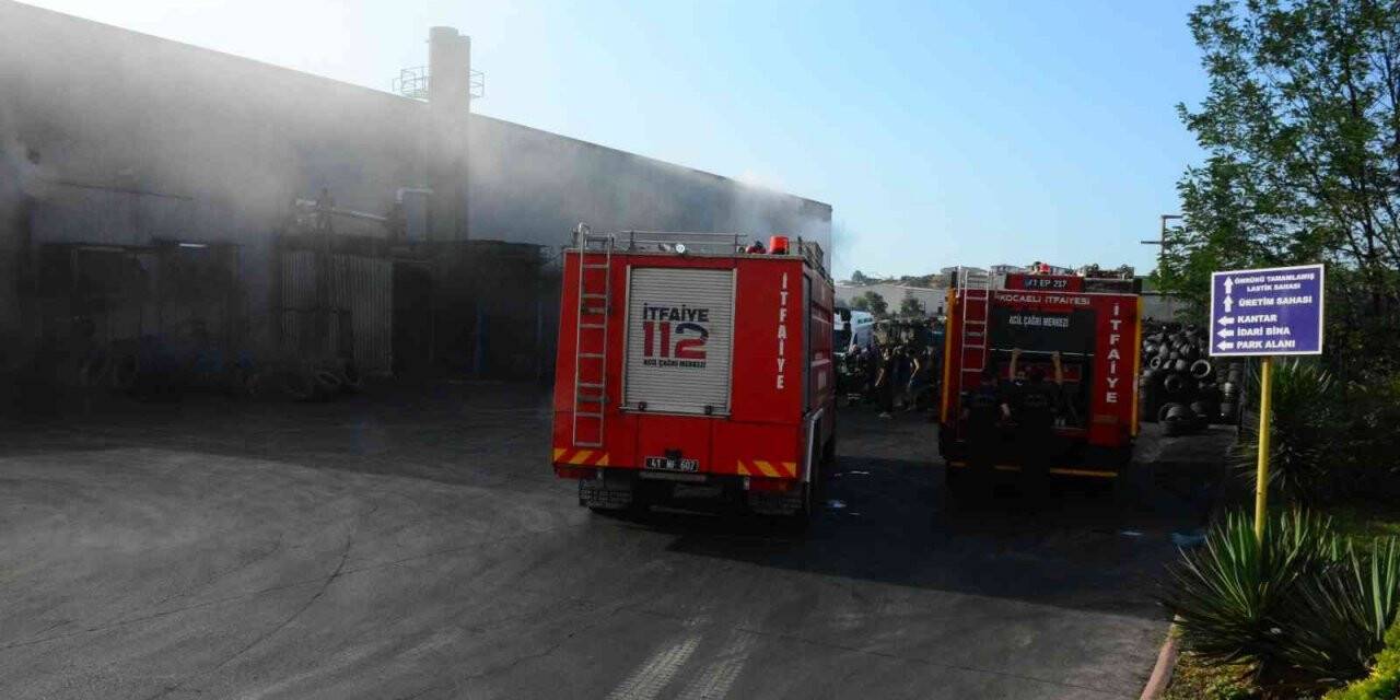 Fabrika yangını diye panik oluştu, makine arızası çıktı