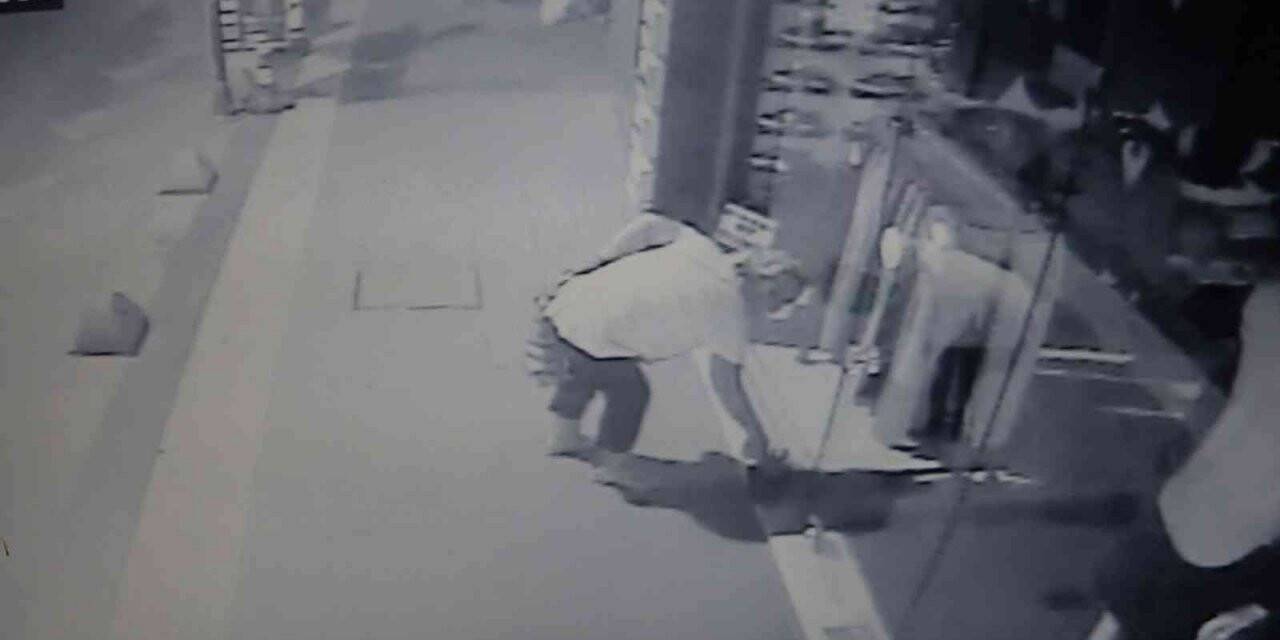 Yalova’da çiçek hırsızı kameralara yakalandı