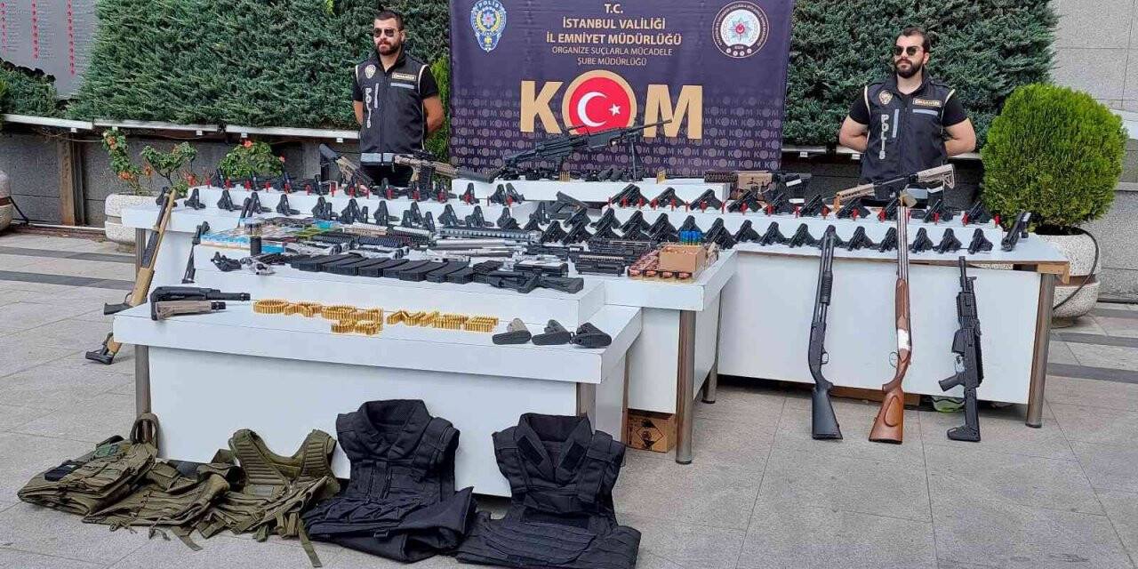 İstanbul’da suç örgütlerine silah temin eden kişilere operasyon
