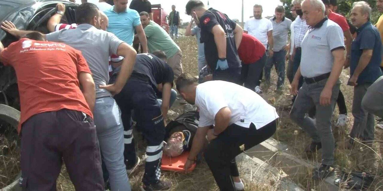 Arnavutköy’de kaza sonrası can pazarı kamerada