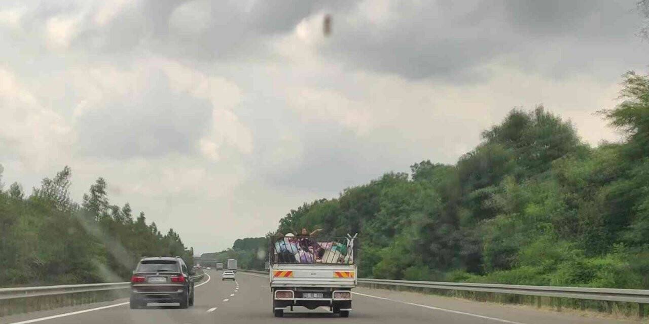 TEM’de tehlikeli eğlence