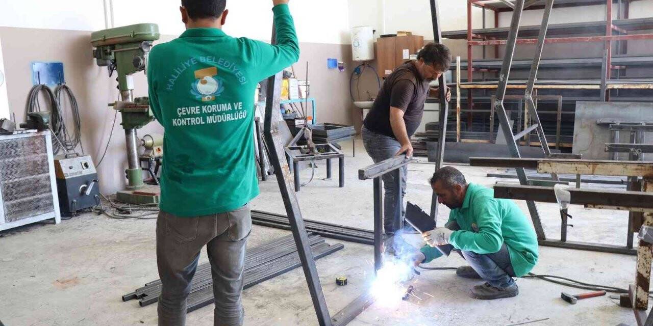 Haliliye Belediyesi satın almak yerine üretiyor