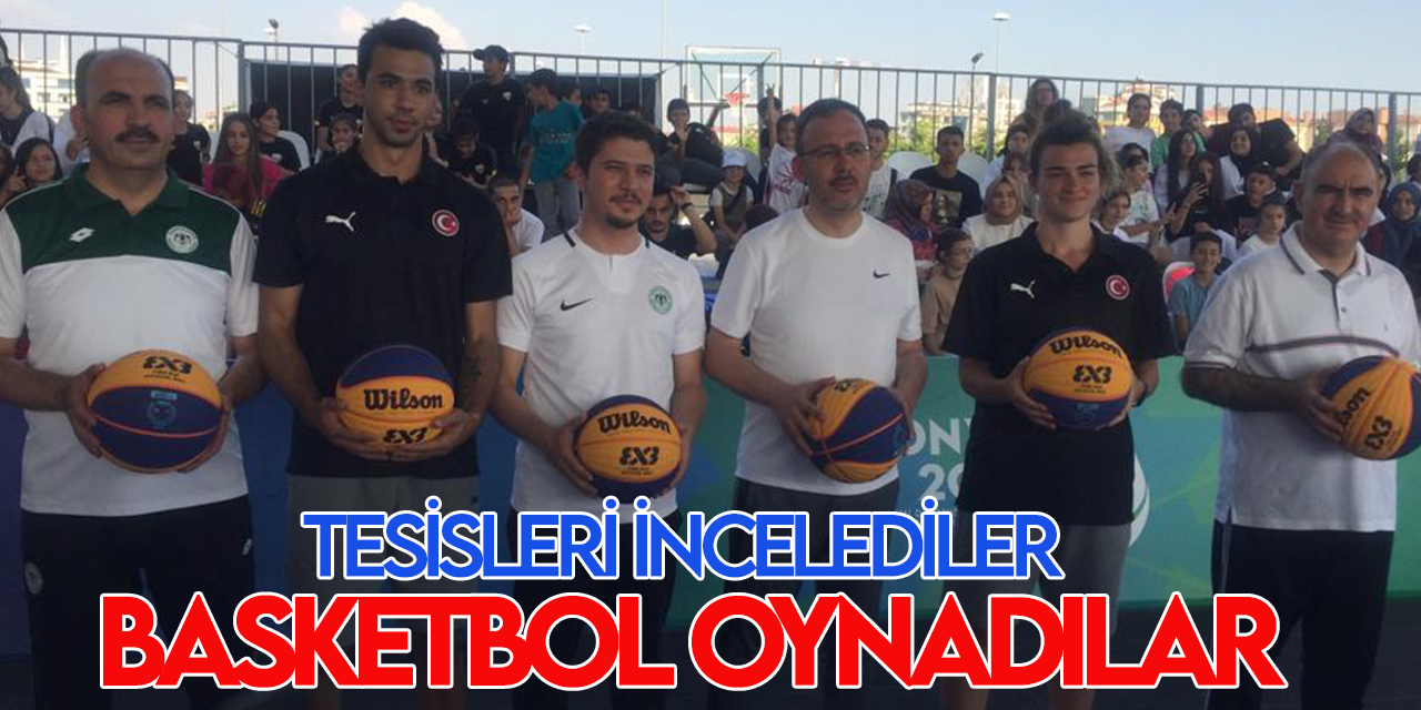 Bakan Kasapoğlu, Konya'da spor tesislerini inceledi