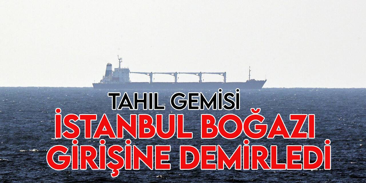 Tahıl koridorunda mısır yüklü gemi İstanbul Boğazı’na ulaştı