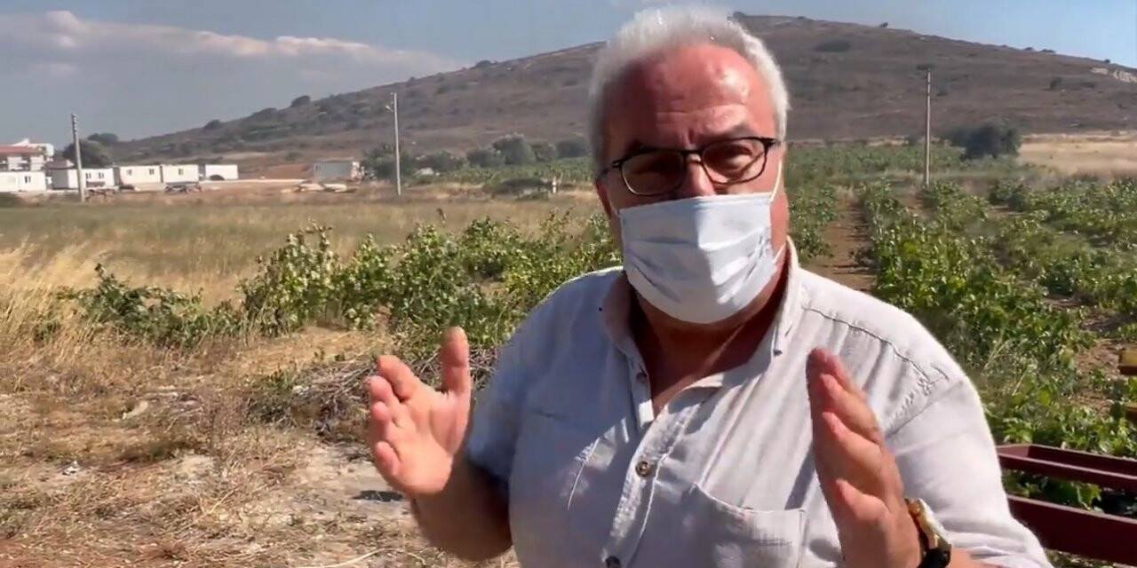 Bozcaada’daki yangına iş makinesinden çıkan kıvılcım sebep oldu