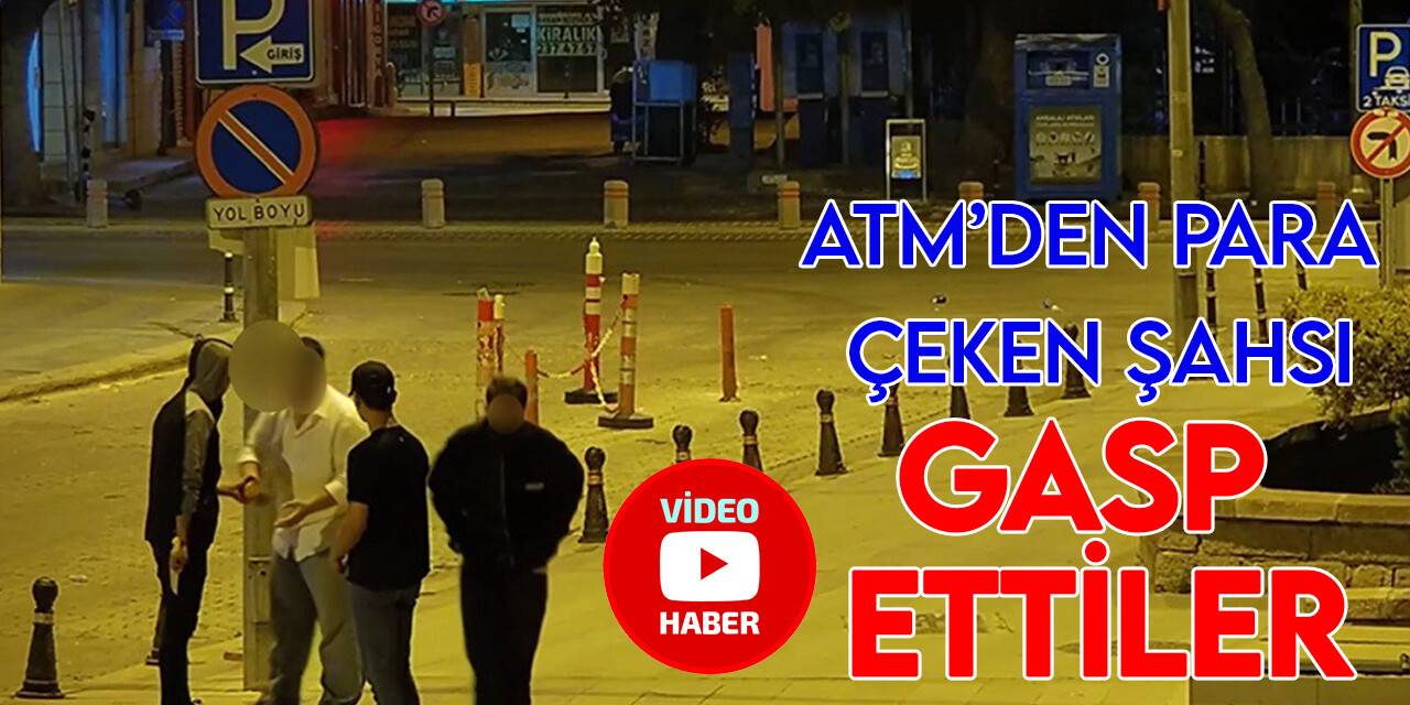 Bisikletlinin parasını gasp eden şüpheliler güvenlik kamerasında