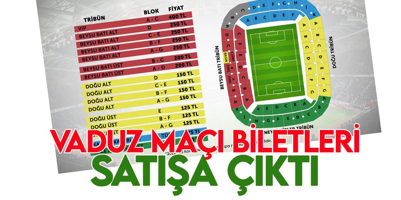 Konyaspor-Vaduz maçı biletleri satışa çıktı