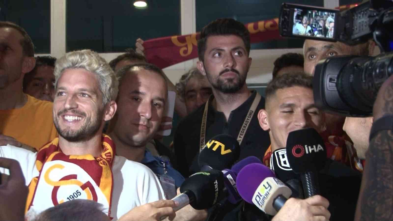 Dries Mertens ve Lucas Torreira İstanbul’a geldi