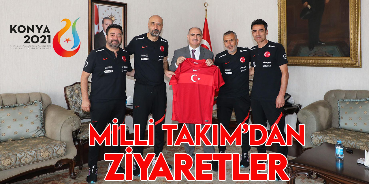 U23 Milli Takımı Teknik Heyeti, Konya'da ziyaretlerde bulundu