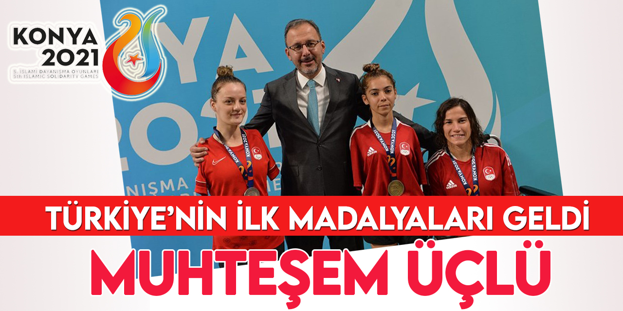 Konya 2021'de Türkiye'nin ilk madalyaları geldi