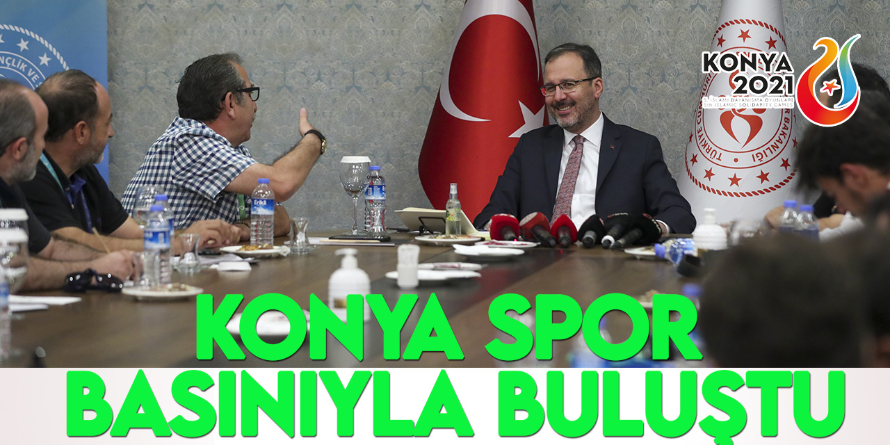 Bakan Muharrem Kasapoğlu, Konya spor basınıyla buluştu