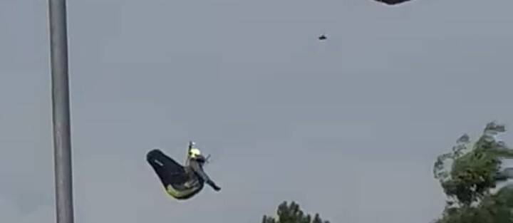 Okul müdürünün yamaç paraşütü yaparken öldüğü kaza kamerada