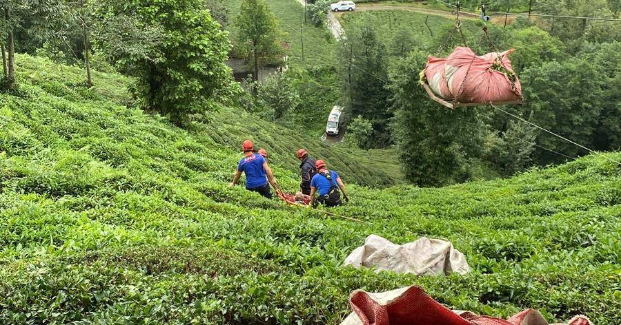 İlkel teleferiğin çarptığı kişi yaralandı