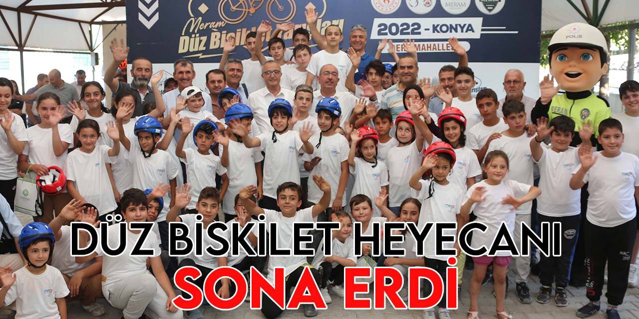 Meram’da Düz Bisiklet Yarışları sona erdi