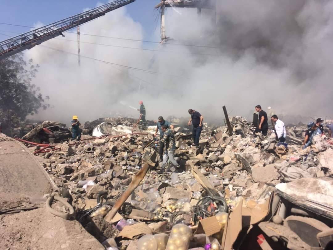 Ermenistan’daki patlamada can kaybı 2’ye, yaralı sayısı 60’a yükseldi