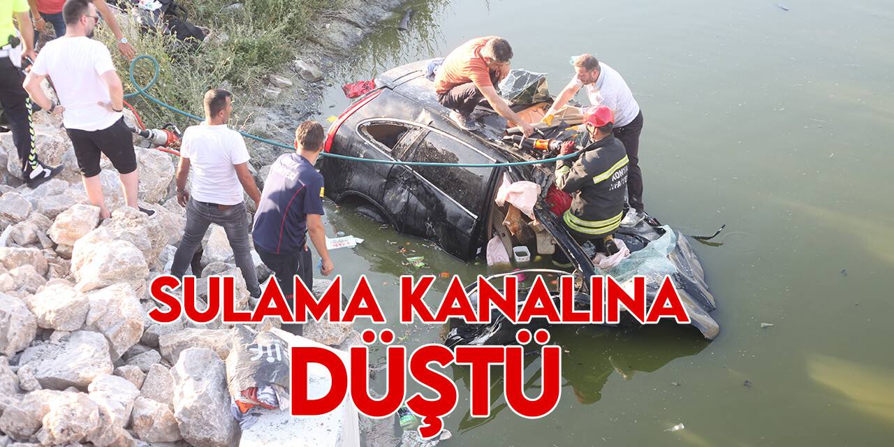 Kontrolden çıkan cip sulama kanalına uçtu: 1 ölü, 3 yaralı