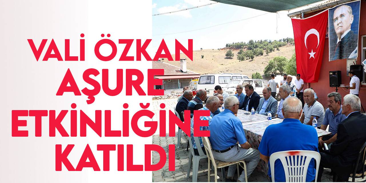 Vali Özkan, Şamlar Mahallesi’nde düzenlenen aşure etkinliğine katıldı