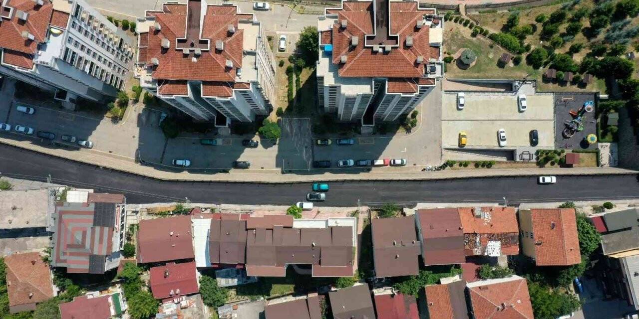 Palandöken Sokak yeni asfaltına kavuştu