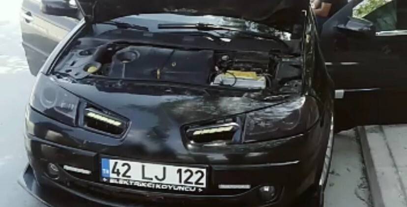 Konya’da aracına çakar takan sürücüye ceza