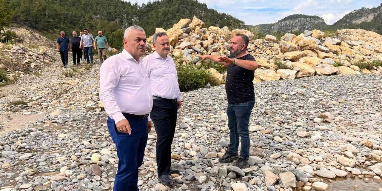Ünal ve Altınöz Soğanlı Çayı’nda incelemelerde bulundu