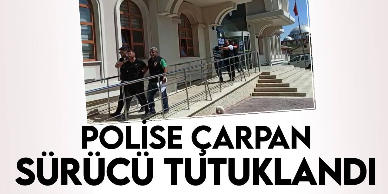 Konya'da dur ihtarına uymayıp polise çarpan sürücü tutuklandı