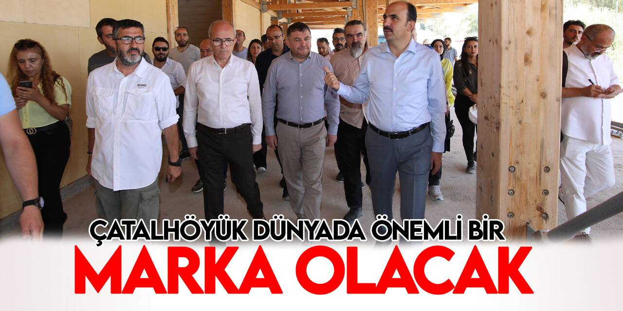Başkan Altay Çatalhöyük Tanıtım ve Karşılama Merkezi’nde Çatalhöyük'ü anlattı