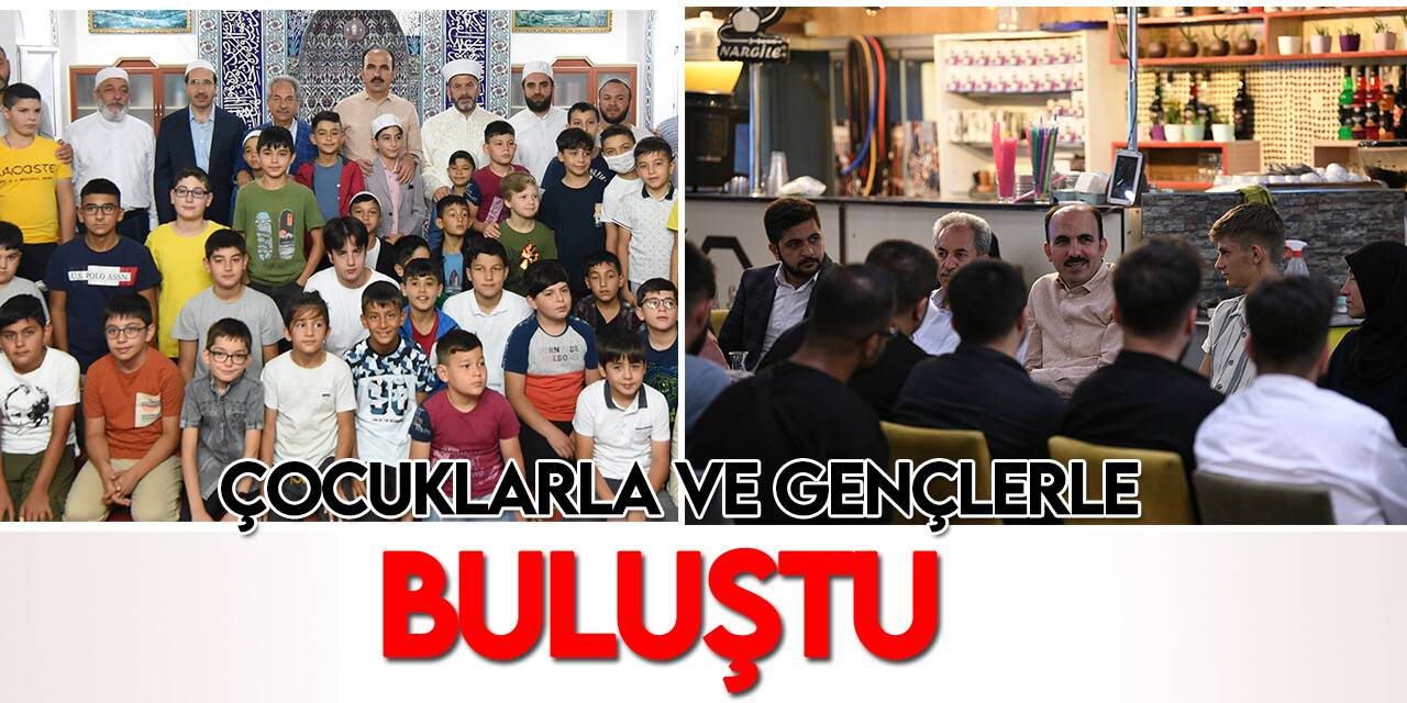 Başkan Altay Akşehir’de çocuklar ve gençlerle bir araya geldi