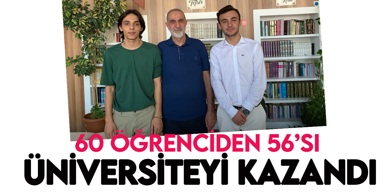 Konya Mustafa İlboğa AİHL'de 60 öğrenciden 56'sı üniversiteyi kazandı