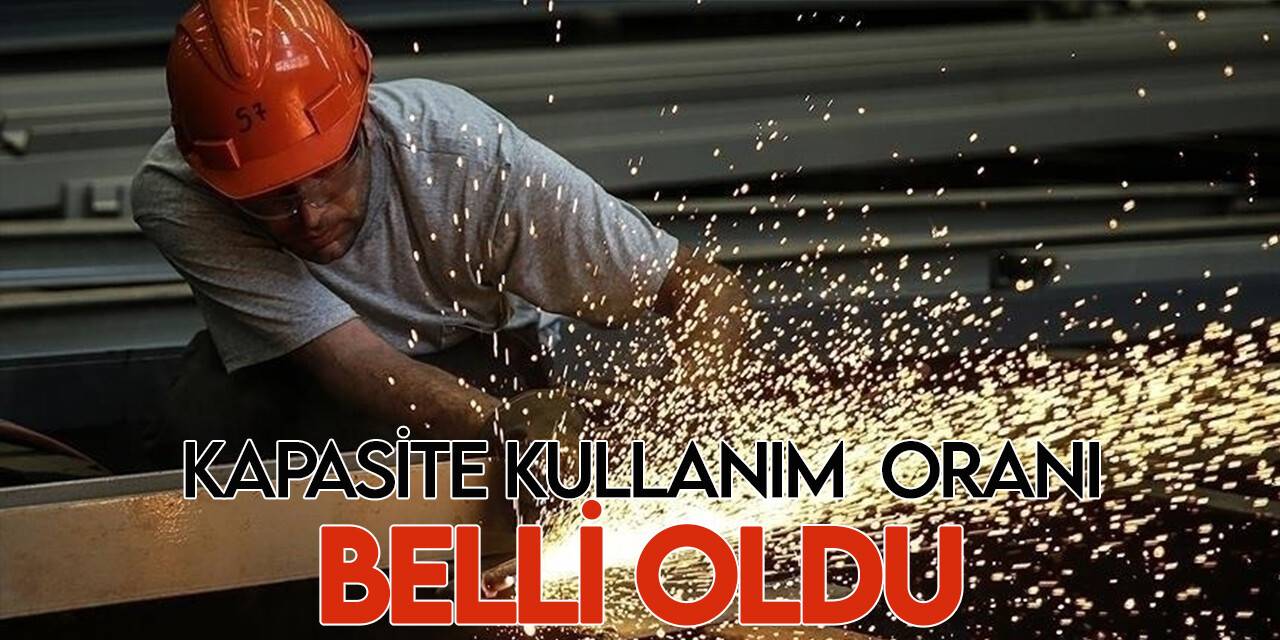 Kapasite kullanım oranı ağustosta yüzde 76,7 seviyesinde gerçekleşti