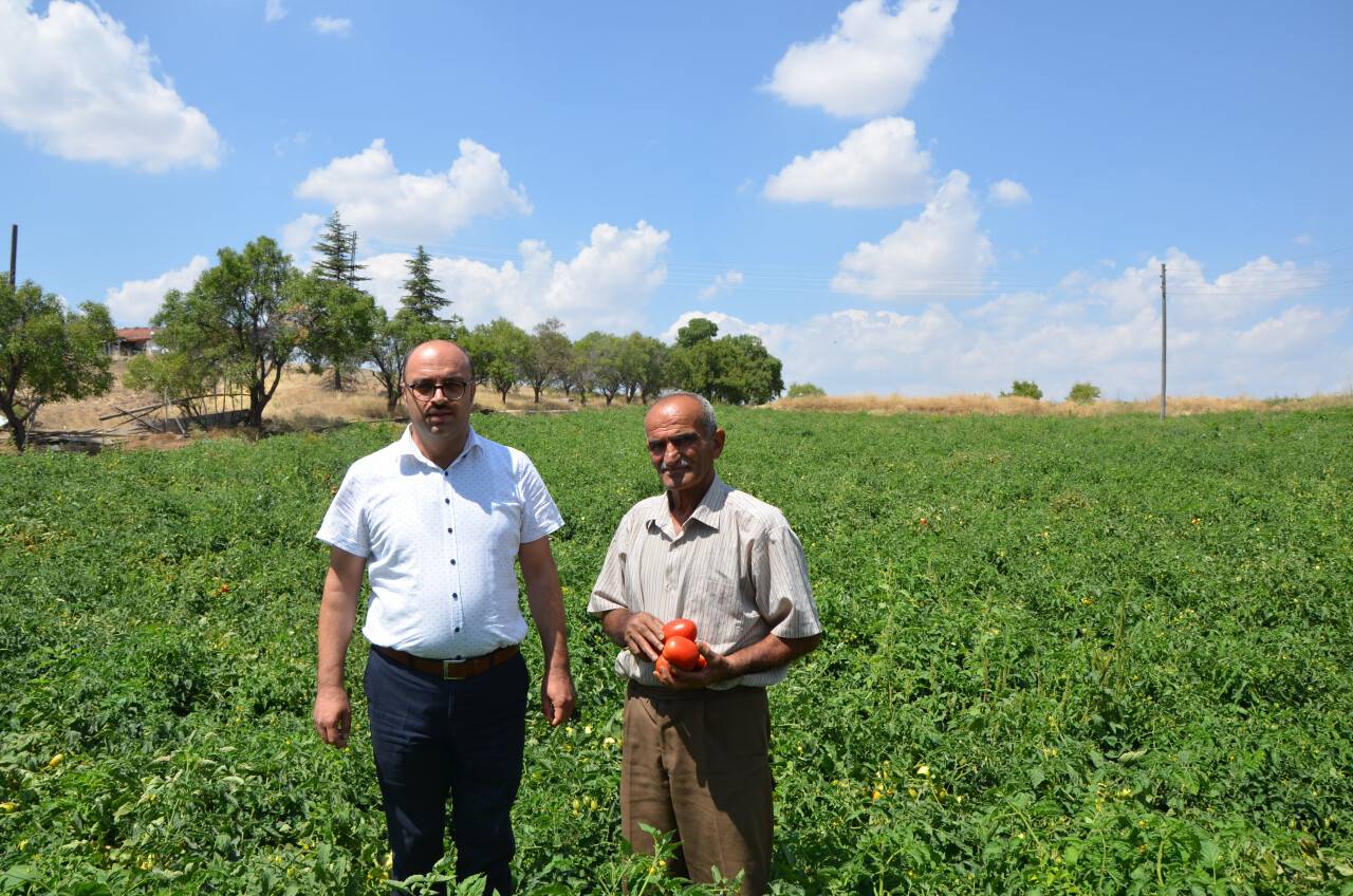 Akören çiftçisi çalışma azmi ile gençlere örnek oluyor