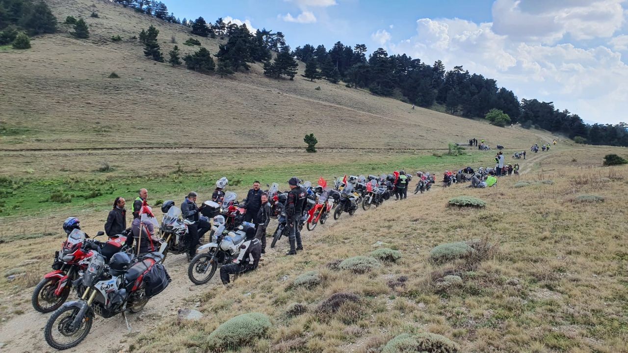 Motosiklet tutkunları “Süvarinin İzinden" etkinliğine katıldı