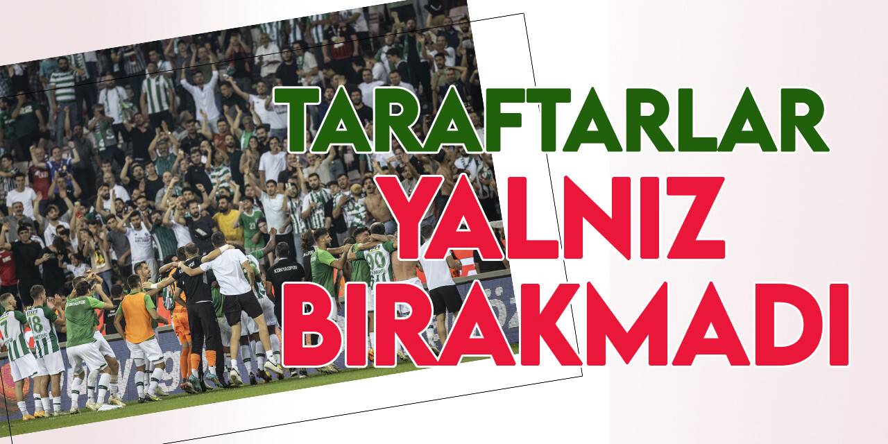 Taraftarlar yalnız bırakmadı