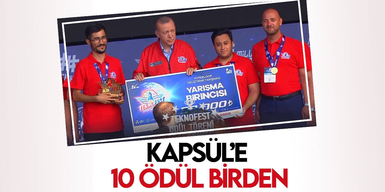 Kapsül, Teknofestte 10 ödül birden kazanarak Konya’nın gururu oldu