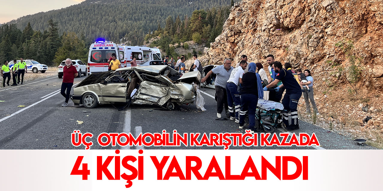 Antalya-Konya Kara Yolu'nda kaza: 4 yaralı