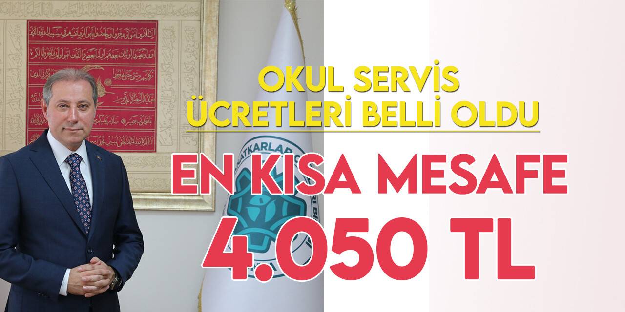 Konya’da okul servis ücretleri belli oldu