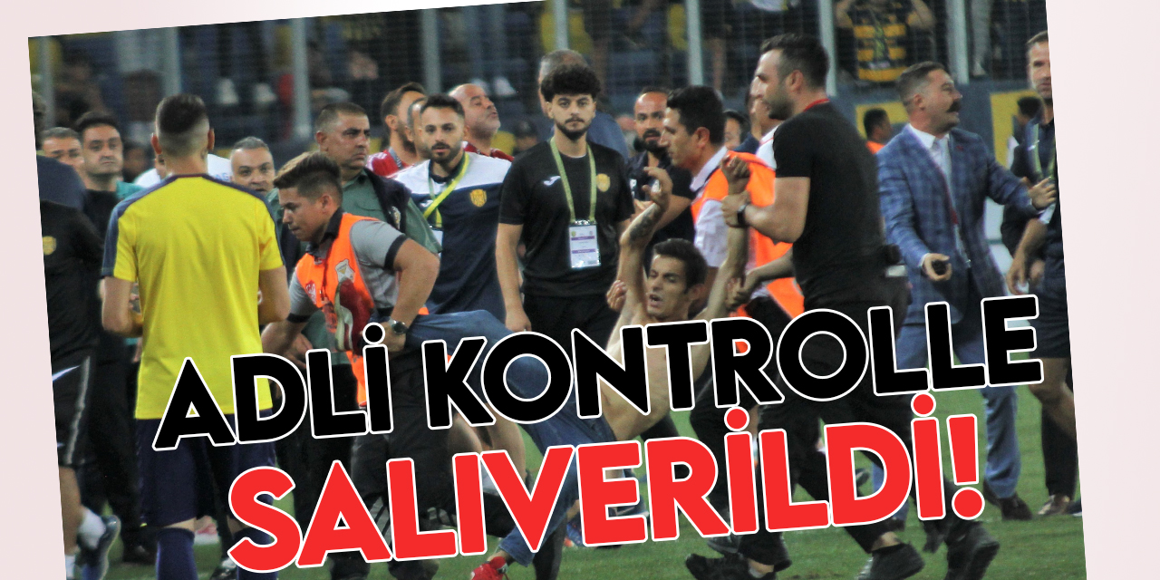 Ankaragücü-Beşiktaş maçında sahaya giren saldırgan adli kontrolle salıverildi