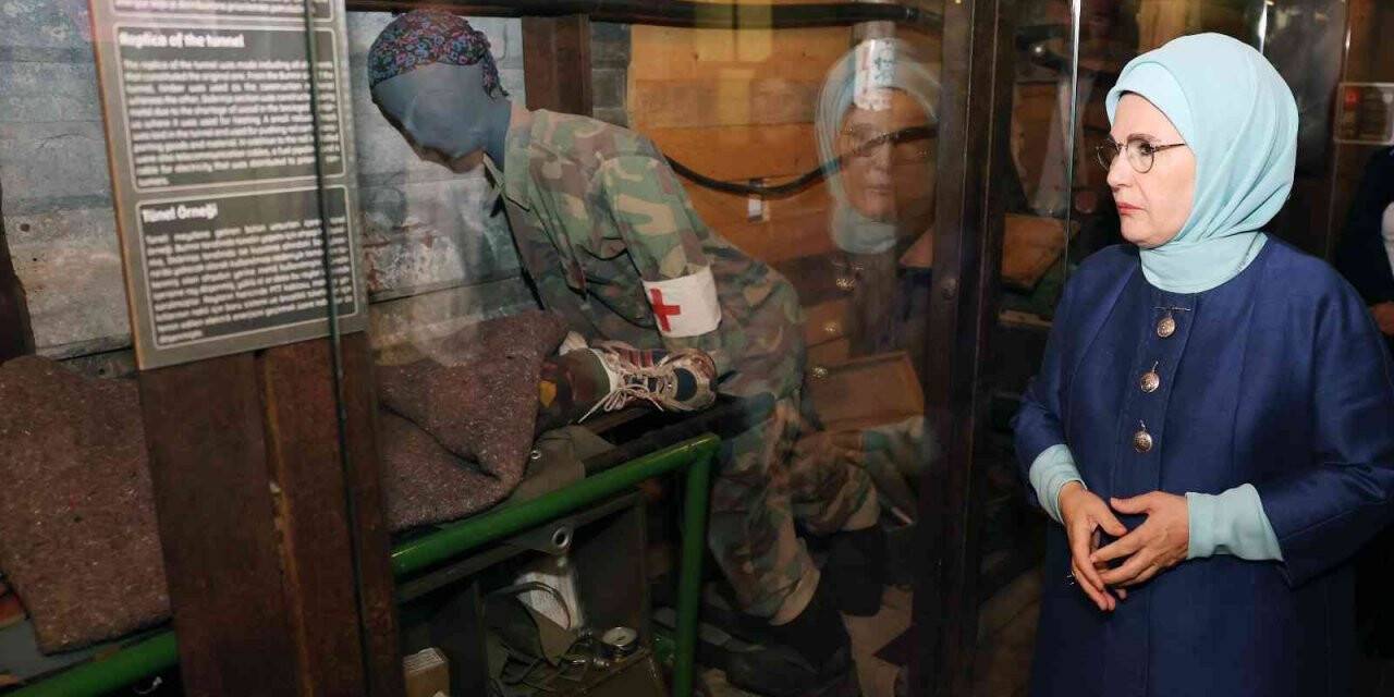 Emine Erdoğan, Bosna Savaşı’nın sembollerinden Umut Tüneli’ni ziyaret etti