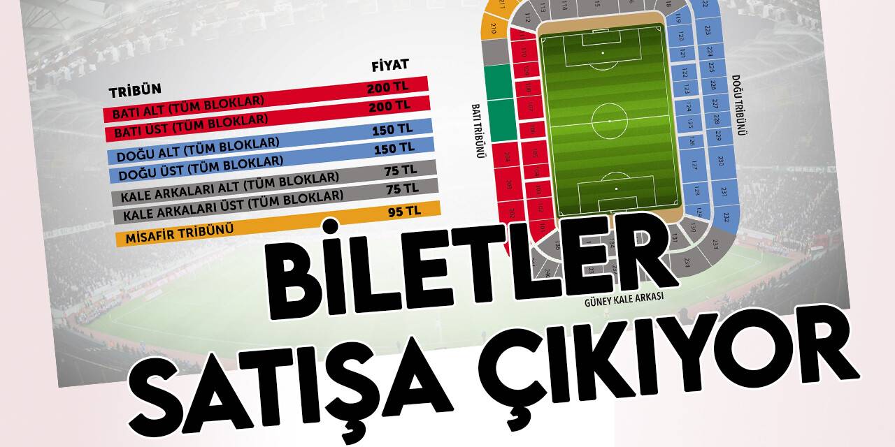 Konyaspor-Hatayspor maçı biletleri satışa çıkıyor