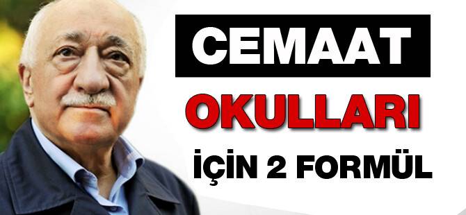 Cemaat okulları için hükümetten 2 formül