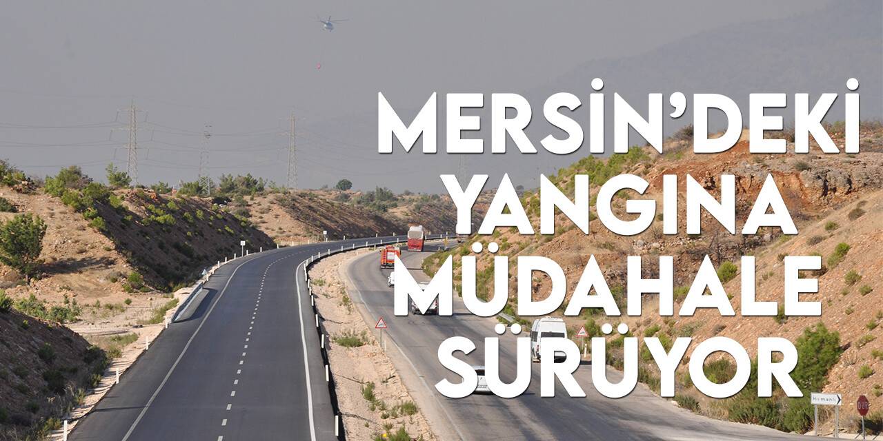 Mersin’deki orman yangınlarına müdahale sürüyor