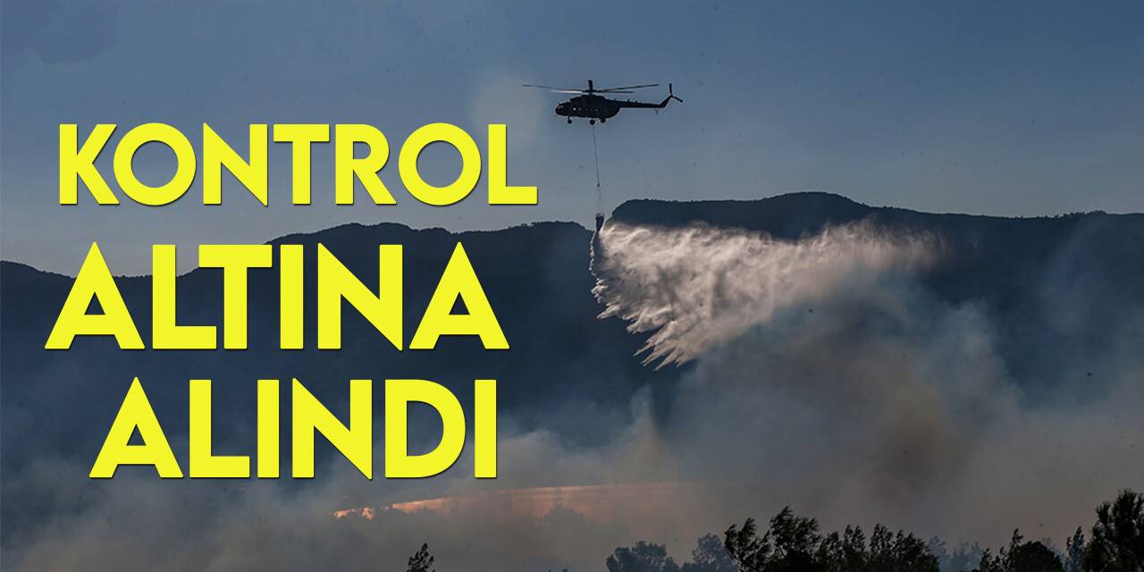 Mersin’deki orman yangınında soğutma çalışmaları sürüyor