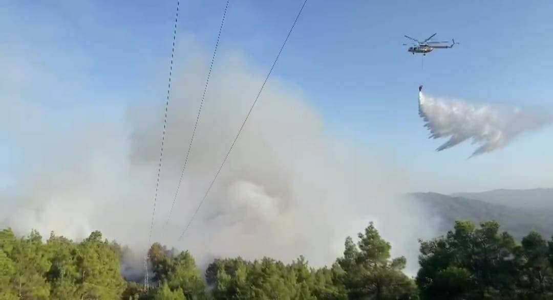 Aynı bölgede patlak veren ikinci orman yangını söndürüldü