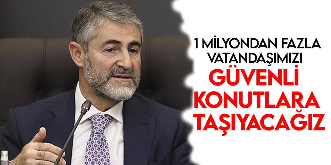 Bakan Nebati, yeni sosyal konut projesi ile ilgili açıklamalarda bulundu